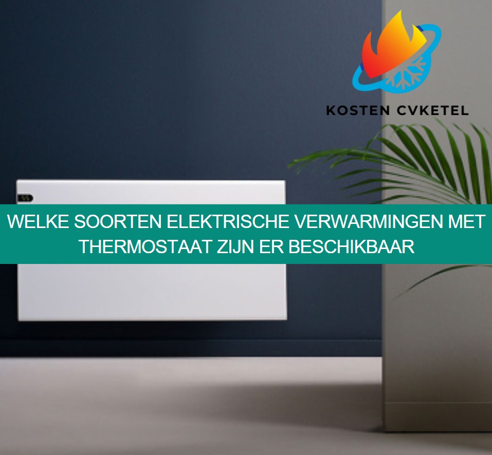Welke soorten elektrische verwarmingen met thermostaat zijn er beschikbaar